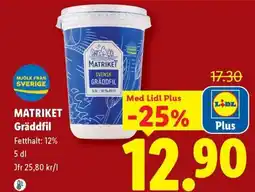 Lidl Matriket Gräddfil erbjuda