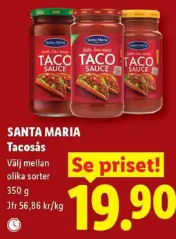 Lidl Santa maria tacosås erbjuda
