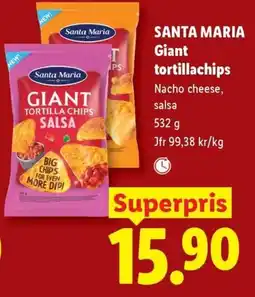 Lidl Santa Maria giant tortillachips salsa erbjuda