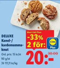 Lidl Lidl Deluxe Kanel-/kardemumma-knut erbjuda