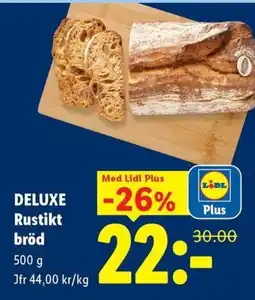 Lidl Lidl Deluxe Rustikt bröd erbjuda