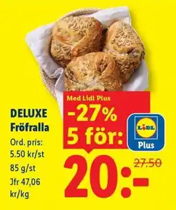 Lidl Lidl deluxe fröfralla erbjuda