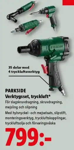 Lidl Parkside verktygsset, tryckluft* erbjuda