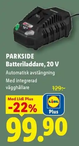 Lidl Parkside batteriladdare erbjuda