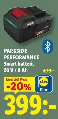 Lidl Parkside Performance Smart batteri erbjuda