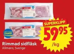 Nya Pulsen Allmans rimmad sidfläsk erbjuda