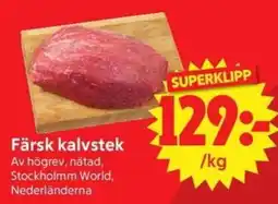 Nya Pulsen Färsk kalvstek erbjuda