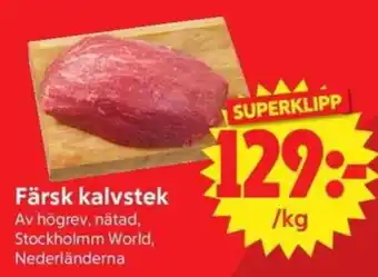 Färsk kalvstek