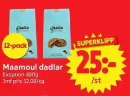 Nya Pulsen Maamoul dadlar erbjuda