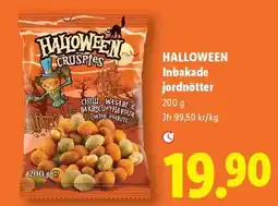 Lidl Halloween inbakade jordnötter erbjuda