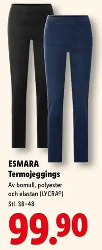 Lidl Esmara Termojeggings erbjuda