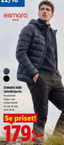 Lidl Esmara men lättviktsjacka erbjuda