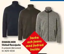 Lidl Esmara Men stickad fleecejacka erbjuda