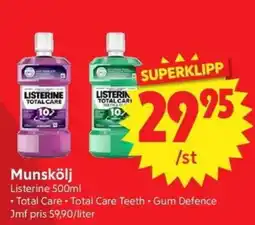 Nya Pulsen Listerine munskölj erbjuda