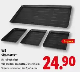 Lidl W5 skomatta erbjuda