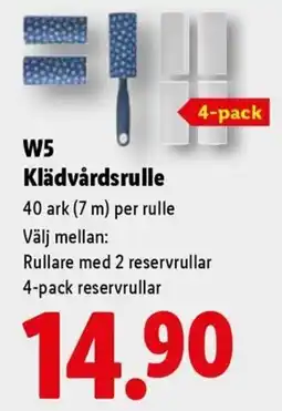 Lidl W5 klädvårdsrulle erbjuda