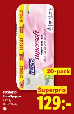 Lidl Floralys toalettpapper erbjuda