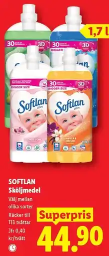 Lidl Softlan sköljmedel erbjuda