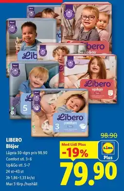 Lidl Libero Blöjor erbjuda