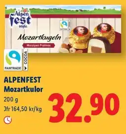 Lidl Alpenfest Mozartkugeln erbjuda