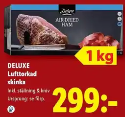 Lidl Deluxe lufttorkad skinka erbjuda