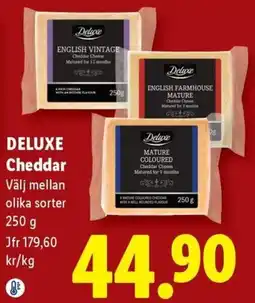 Lidl Deluxe Cheddar erbjuda
