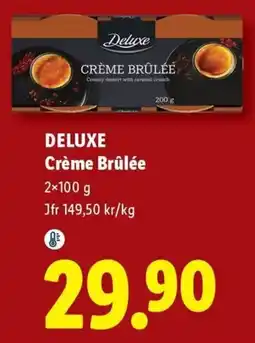 Lidl Deluxe crème brûlée erbjuda