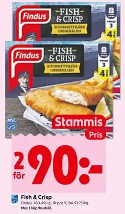 ICA Kvantum Findus Fish & Crisp erbjuda