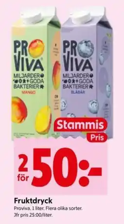 ICA Kvantum Proviva frukt dryck erbjuda