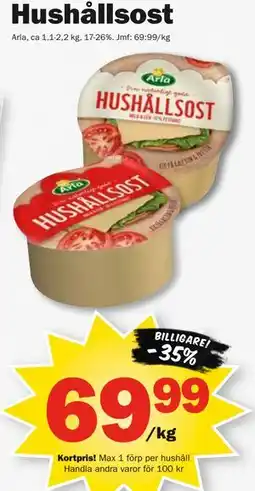 Pekås Hushållsost, Medlemspris erbjuda
