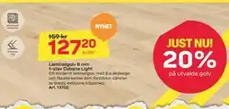 Byggmax Laminatgolv 8 mm 1-stav Cubana Light erbjuda