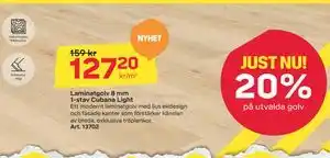 Laminatgolv 8 mm 1-stav Cubana Light