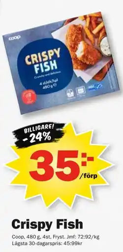Pekås Crispy Fish erbjuda