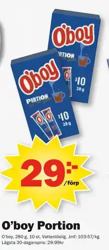 Pekås O’boy Portion erbjuda