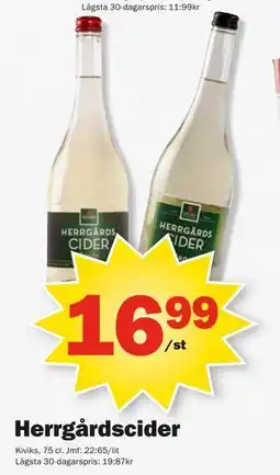 Pekås Herrgårdscider erbjuda