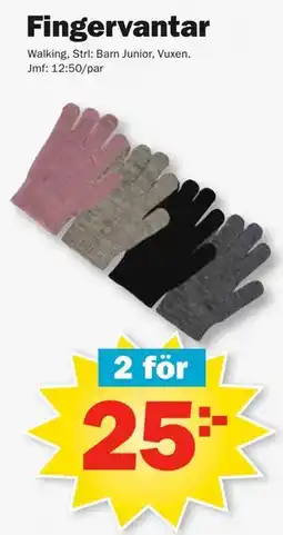 Pekås Fingervantar erbjuda