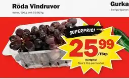 Pekås Röda Vindruvor, Medlemspris erbjuda