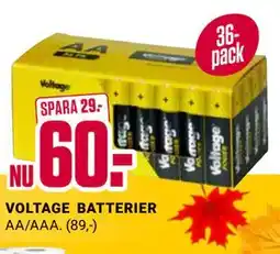 ÖoB VOLTAGE BATTERIER erbjuda