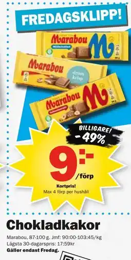 Pekås Chokladkakor, Medlemspris erbjuda