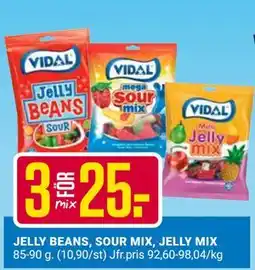 ÖoB JELLY BEANS, SOUR MIX, JELLY MIX erbjuda