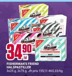 ÖoB FISHERMAN’S FRIEND HALSPASTILLER erbjuda