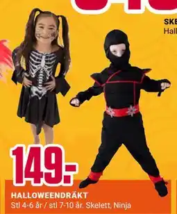 ÖoB HALLOWEENDRÄKT erbjuda