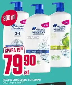 ÖoB HEAD & SHOULDERS SCHAMPO erbjuda