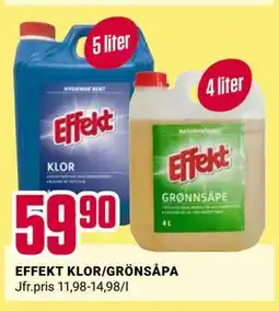 ÖoB EFFEKT KLOR/GRÖNSÅPA erbjuda