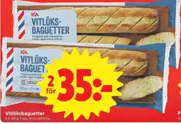 ICA Nära Ica vitlöksbaguetter erbjuda