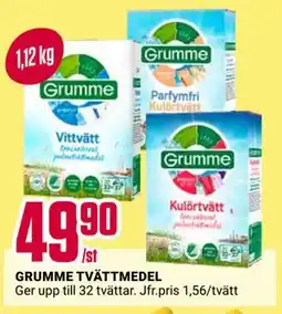 ÖoB GRUMME TVÄTTMEDEL erbjuda