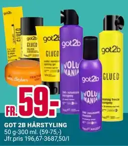 ÖoB GOT 2B HÅRSTYLING erbjuda