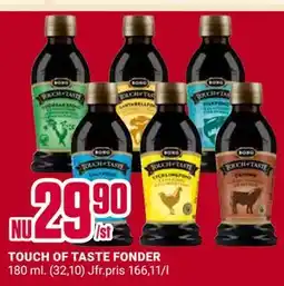 ÖoB TOUCH OF TASTE FONDER erbjuda
