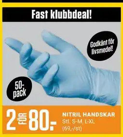 ÖoB NITRIL HANDSKAR, Medlemspris erbjuda