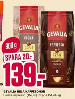 ÖoB GEVALIA HELA KAFFEBÖNOR erbjuda
